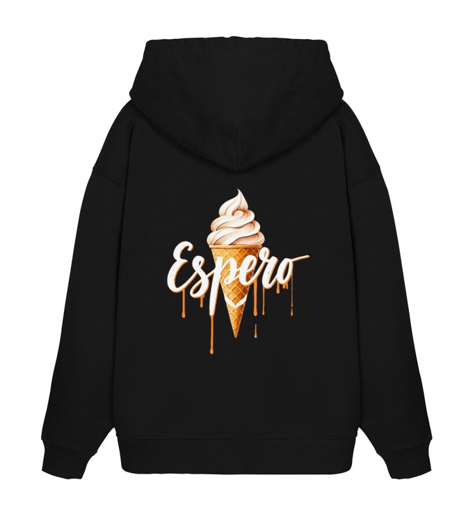 Oversized Hoodie Cream Black from espero