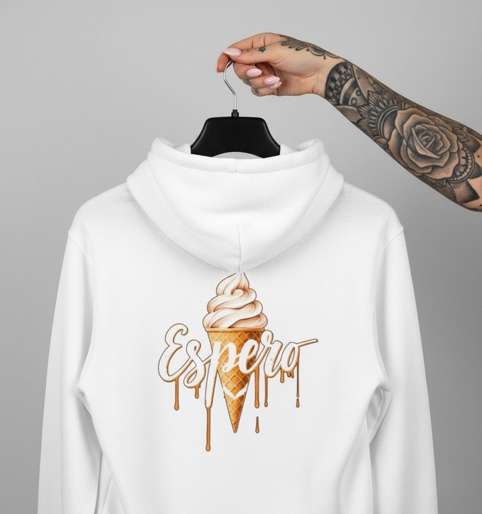 Hoodie Cream White WMN from espero