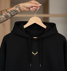 Oversized Hoodie Fly Black-Gold via espero