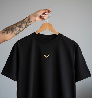 Oversized Shirt Fly Black/Gold from espero