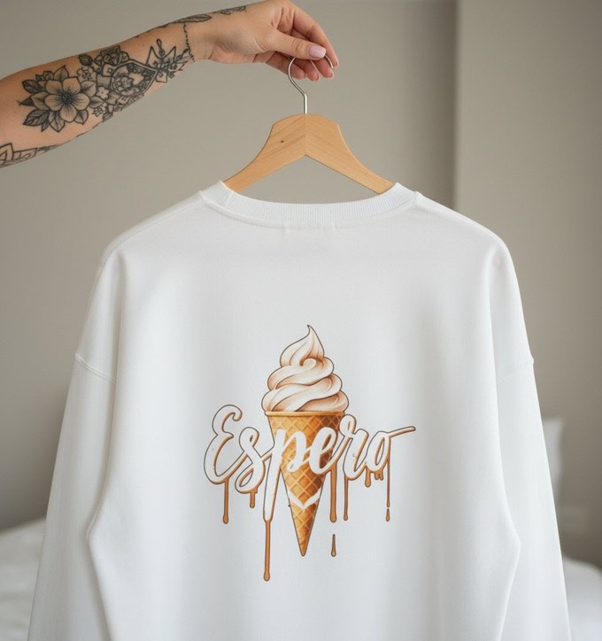 Oversized Sweatshirt Cream White from espero
