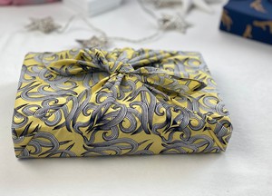 Furoshiki Gift Wrap Sunshine Nouveau Fabric Gift Wrap from FabRap