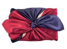 Furoshiki - Ruby Midnight - SILK FabRap Gift Wrapping via FabRap