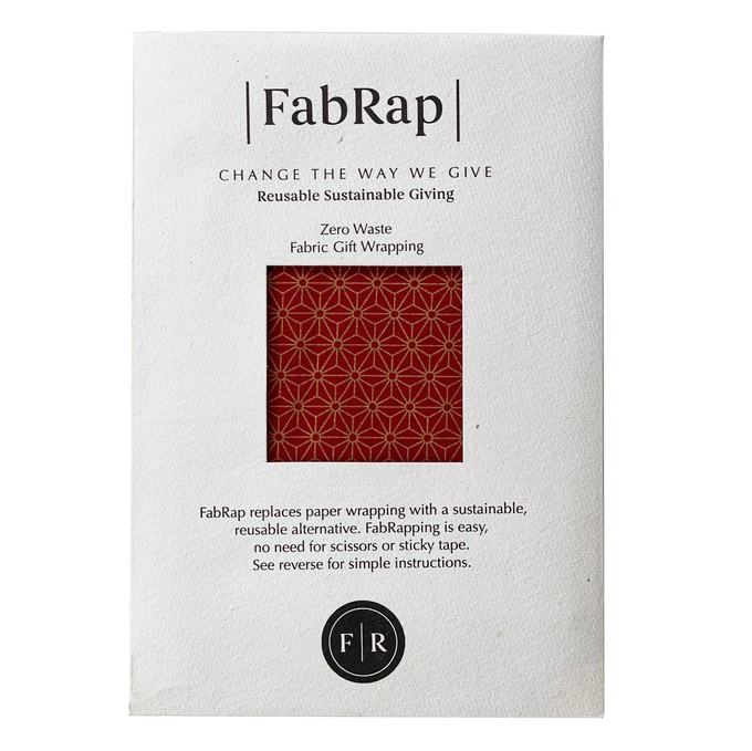 Furoshiki Gift Wrap Ruby Fabric Gift Wrap from FabRap
