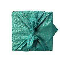 Jade Fabric Gift Wrap Reusable Furoshiki Single Sided via FabRap