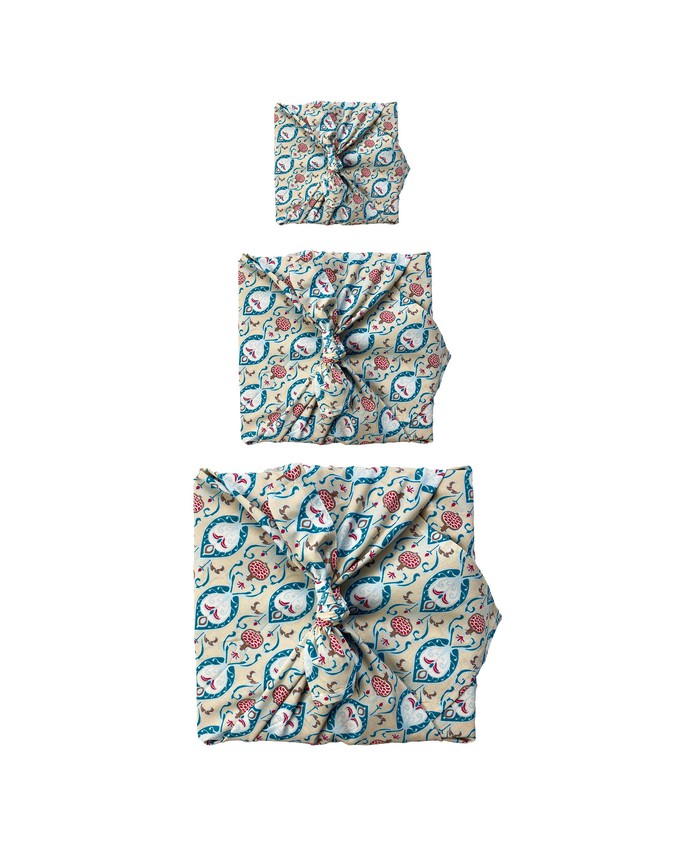 Fabric Gift Wrap Furoshiki Cloth - 3  Pack Single Sided Bundle from FabRap