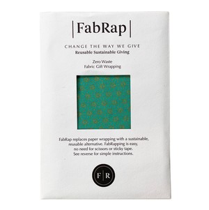 Jade Fabric Gift Wrap Reusable Furoshiki Single Sided from FabRap