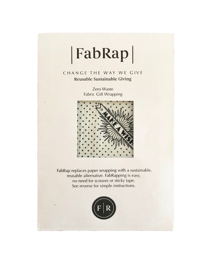 Make A Wish Fabric Gift Wrap Furoshiki Cloth - Single Sided from FabRap