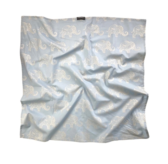 Sky Elephants Fabric Gift Wrap Furoshiki Cloth - Single Sided from FabRap