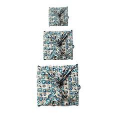 Furoshiki Gift Wrap - 3 Pack (Sizes Small, Medium & Large) Single Sided Bundle - Art Deco via FabRap