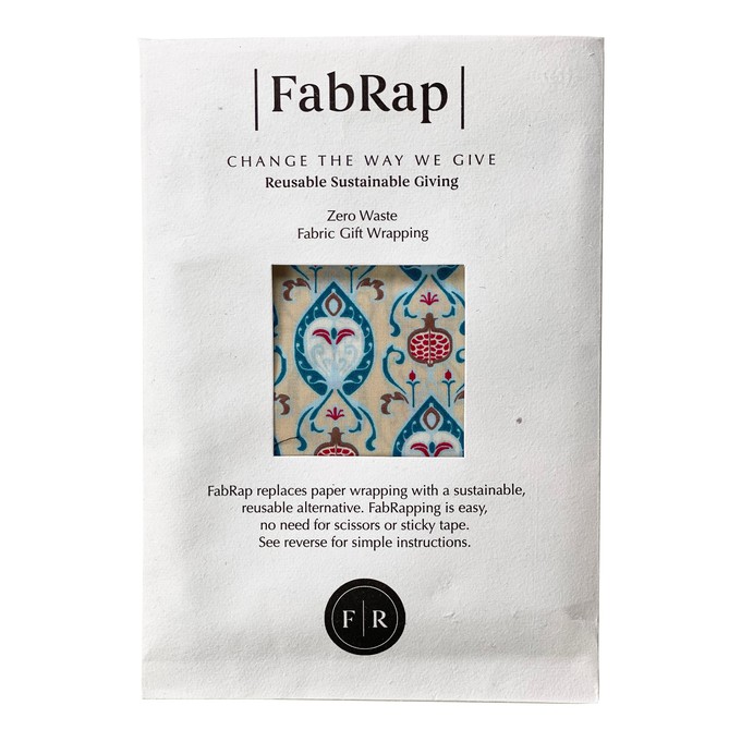 Furoshiki Gift Wrap Teal Fabric Gift Wrap from FabRap