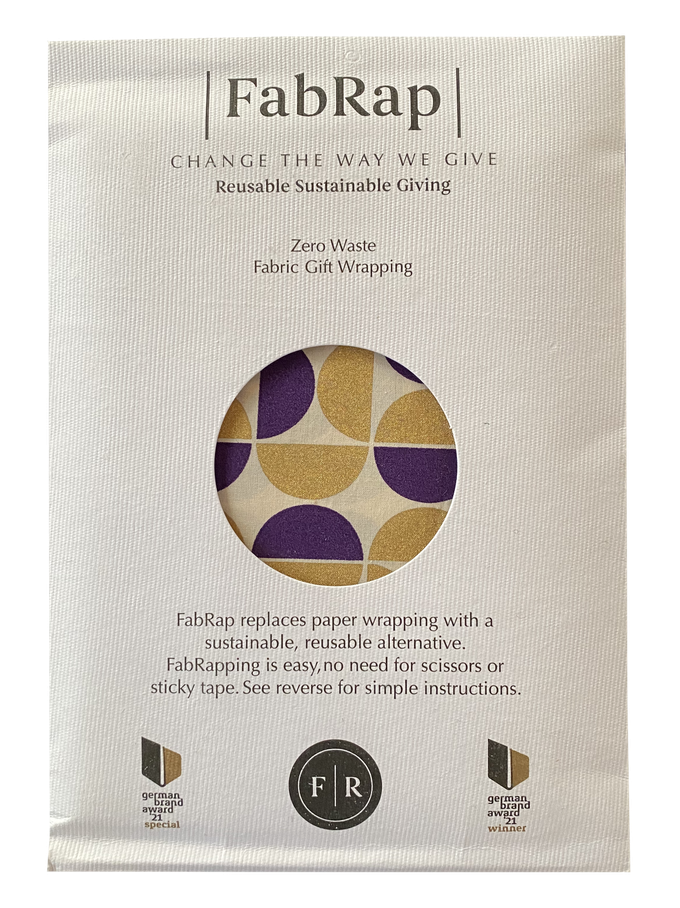 Furoshiki Gift Wrap Gold Moons Fabric Gift Wrap from FabRap