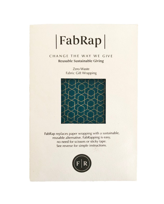 Ocean Fabric Gift Wrap Furoshiki Cloth - Single Sided from FabRap