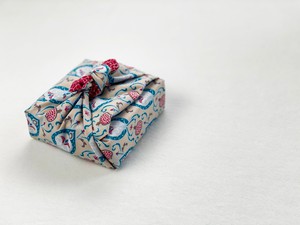 Furoshiki Gift Wrap - 6 Piece Teal & Cherry Bundle - Fabric Gift Wrap from FabRap