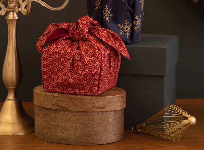 Furoshiki Gift Wrap Ruby Fabric Gift Wrap from FabRap
