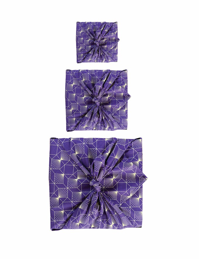Furoshiki Fabric Gift Wrap - 3  Pack Single Sided Bundle from FabRap