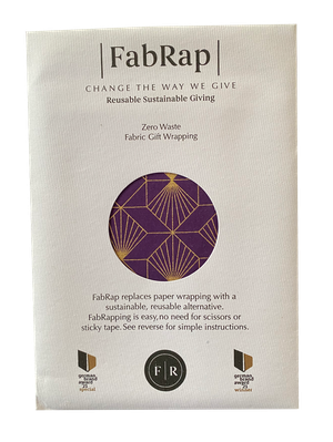 Furoshiki Gift Wrap Plum Diamonds FabRap™ - Fabric Gift Wrap from FabRap