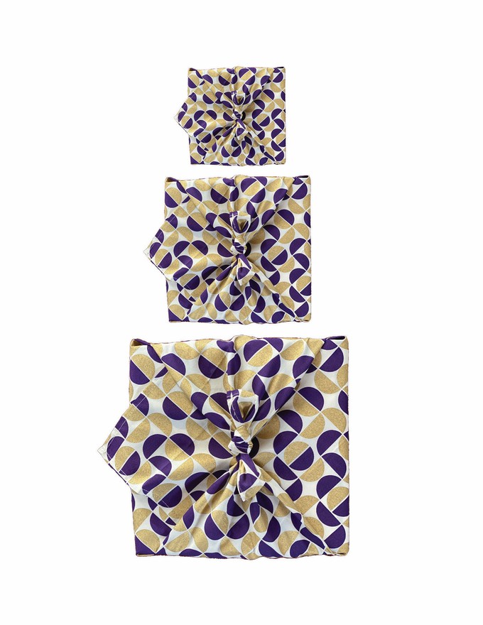 Fabric Gift Wrap Furoshiki Cloth - 3  Pack Single Sided Bundle from FabRap