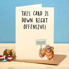 Greeting card “Downright Offensive” via Fairy Positron