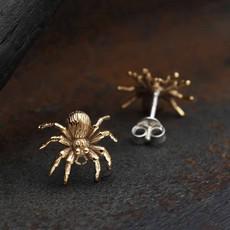 Silver earrings spider via Fairy Positron