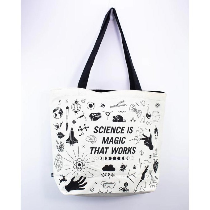 Shoulder bag "Science is magic that works" from Fairy Positron