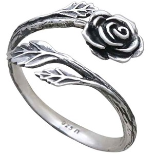Silver ring rose from Fairy Positron