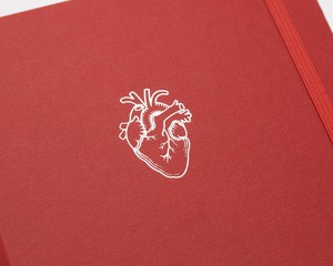 Notitieboekje anatomisch hart (A5/dotted lines) from Fairy Positron