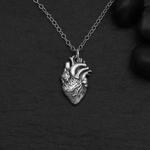 Zilveren halsketting anatomisch hart from Fairy Positron