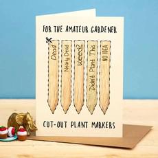 Greeting card “Amateur Gardener” via Fairy Positron
