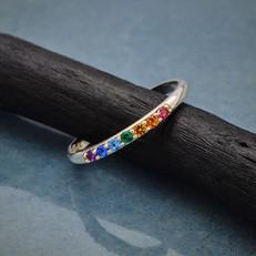 Silver ring rainbow via Fairy Positron