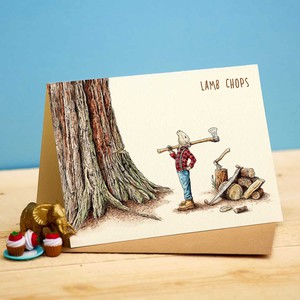 Greeting card "Lamb chops" from Fairy Positron