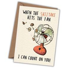 Greeting card shiitake "I can count on you" via Fairy Positron