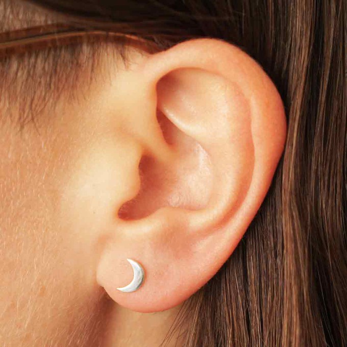 Silver earrings moon and star from Fairy Positron