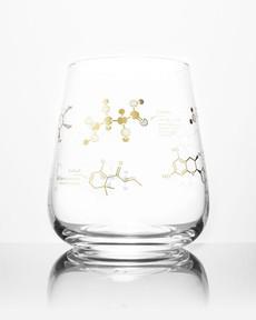 Wine glass "The chemistry of wine" via Fairy Positron