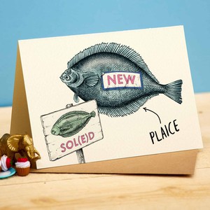 Greeting card housewarming "Plaice Soled" from Fairy Positron