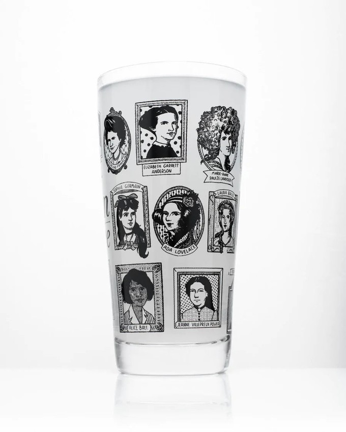 Beer glass "Great Women of Science" from Fairy Positron