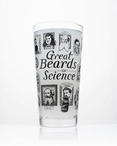 Beer glass "Great Beards of Science" via Fairy Positron