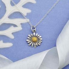 Silver necklace daisy from Fairy Positron