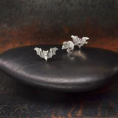 Silver bat earrings (detailed) from Fairy Positron