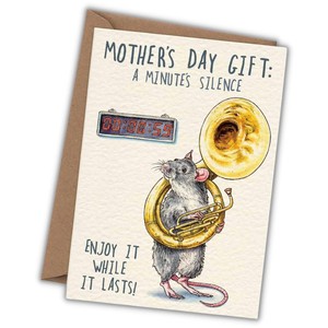 Greeting Card Mother's Day "A minute's silence" from Fairy Positron