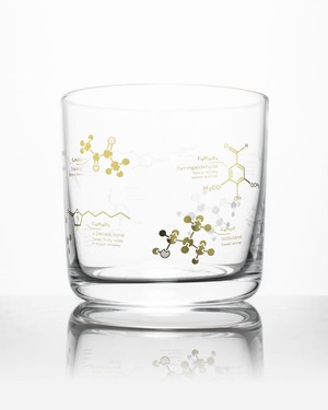 Whiskey glass "the chemistry of whiskey" from Fairy Positron