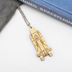Necklace Space Shuttle via Fairy Positron