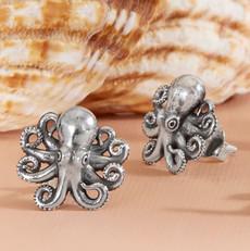 Zilveren oorbellen babyoctopus via Fairy Positron