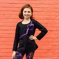Long-sleeved tunic "Android Heart Circuit" (6y+14y) via Fairy Positron