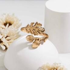 Bronze ring leaf and acorns via Fairy Positron