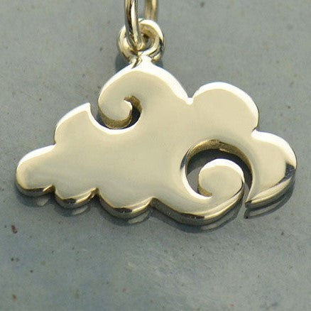 Silver earrings clouds from Fairy Positron