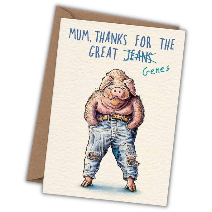 Greeting Card Mother's Day "Great Genes" from Fairy Positron