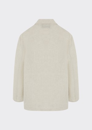 Ethically Made Beige Linen Suit Plain from Fanfare Label