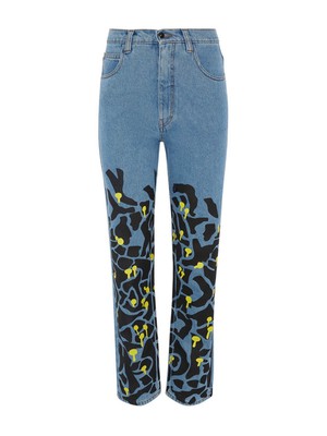 High Waisted Ucycled Mushroom Wood Jeans from Fanfare Label