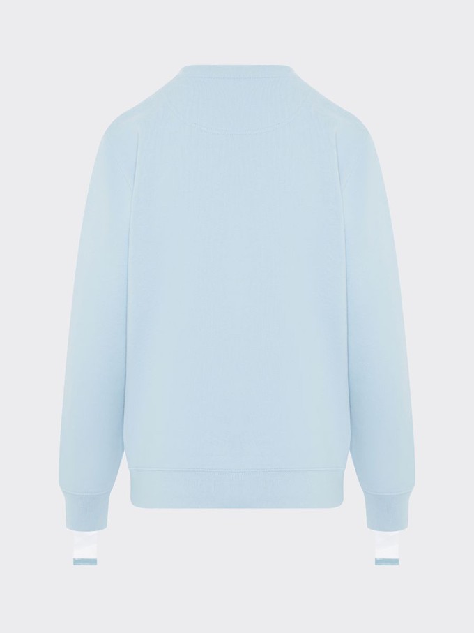 Oversized Blue Jumper With White Stripe -  Sizes 8-12 from Fanfare Label